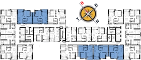 layout tầng 5 vị trí căn a aurora residences